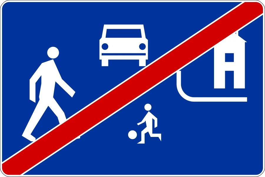 Koniec strefy zamieszkania