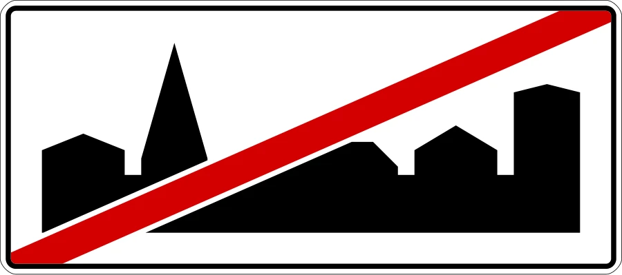 Koniec obszaru zabudowanego