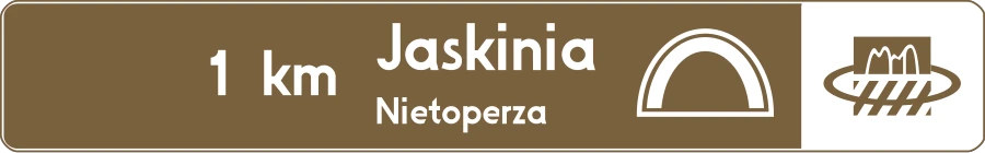Obiekt na samochodowym szlaku turystycznym