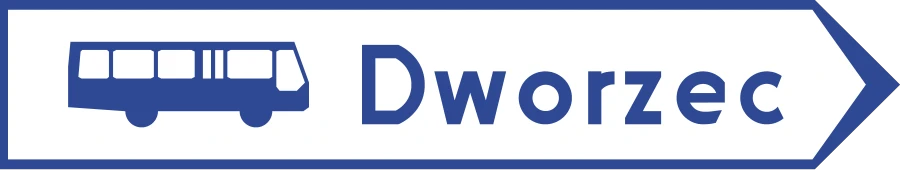 Drogowskaz do dworca autobusowego