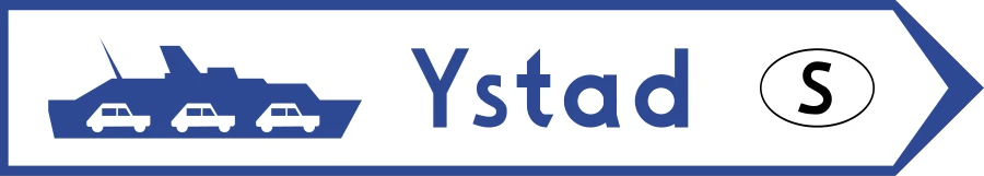 Drogowskaz do przystani promowej