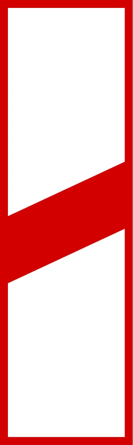 Słupek wskaźnikowy z jedną kreską - prawa strona jezdni