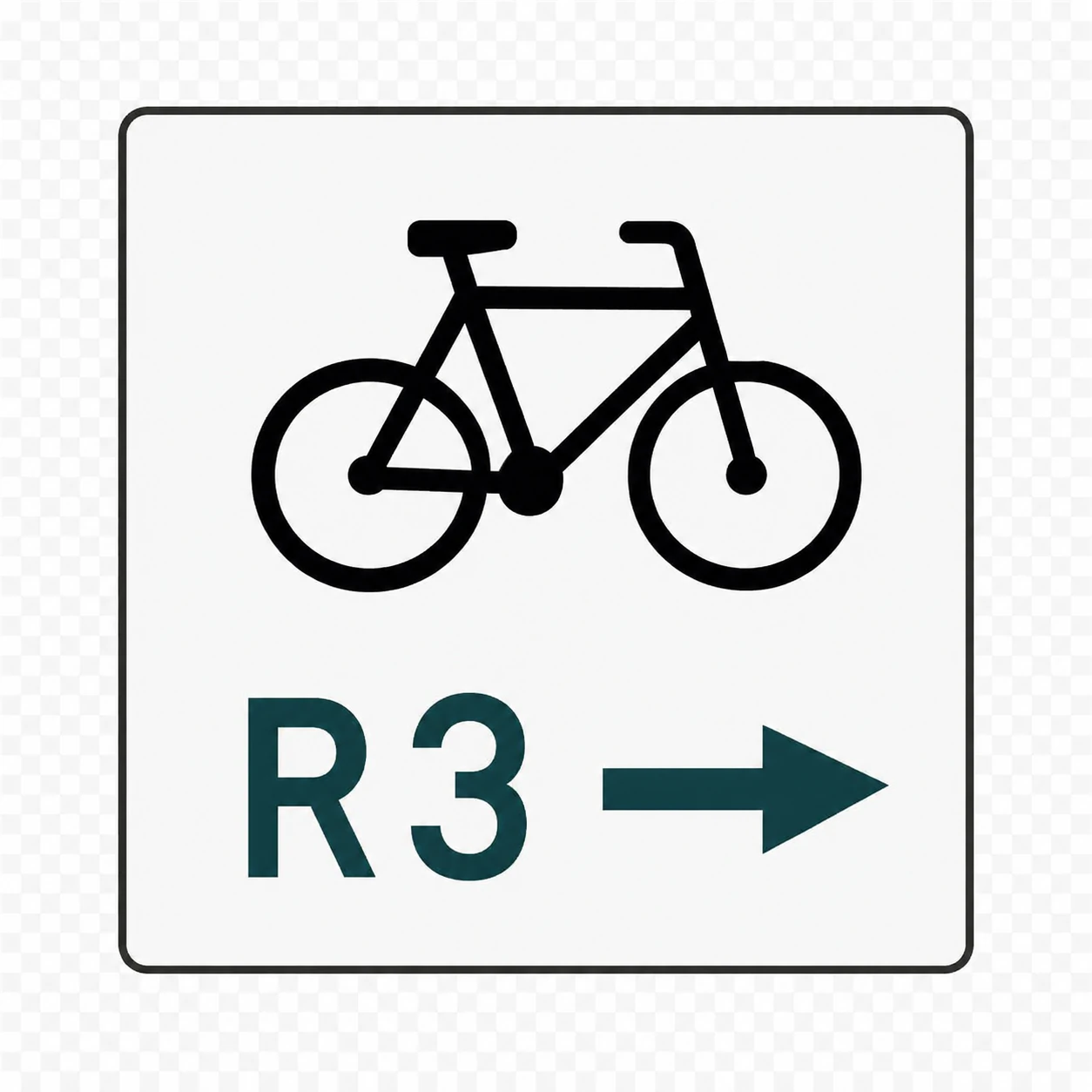 Tablica szlaku rowerowego