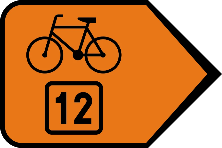 Informacja o szlaku rowerowym — wariant b