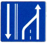 Koniec prawego pasa ruchu